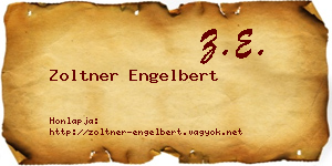 Zoltner Engelbert névjegykártya